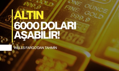 Wells Fargo'dan çarpıcı tahmin: Altın 6000 doları aşabilir