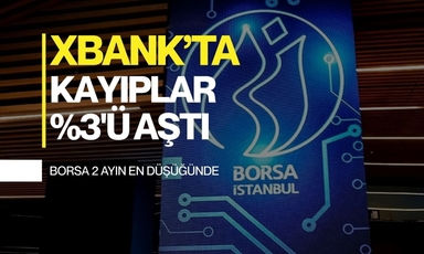Bankacılık endeksindeki düşüş yüzde 3'ü aştı: Borsa 2 ayın dibinde