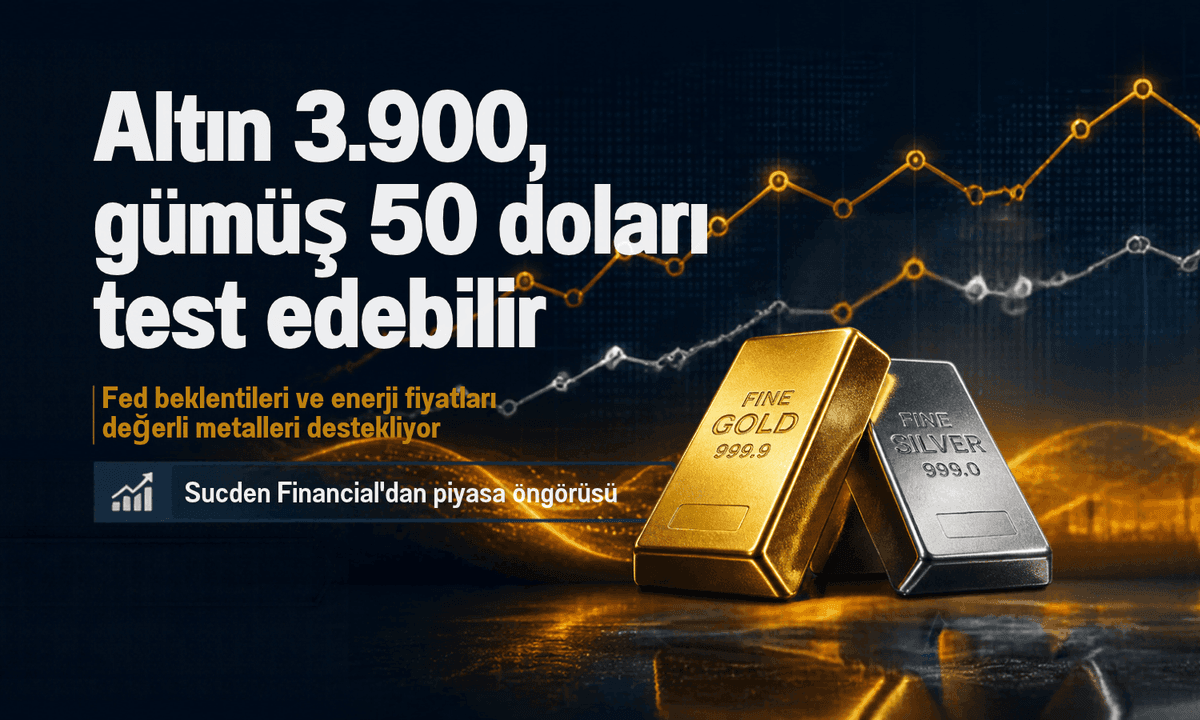 Sucden Financial'dan düşüş tahmini: Altın için 3.900, gümüş için 50 dolar